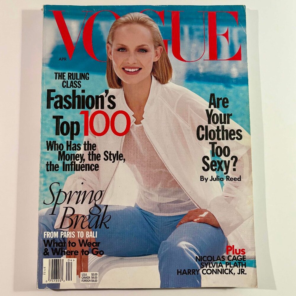 Vogue magasine April 1998 - Amber Valletta